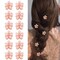 12Pcs Pink Hair Clip Small Claw Clips for Women Mini Flower Girl